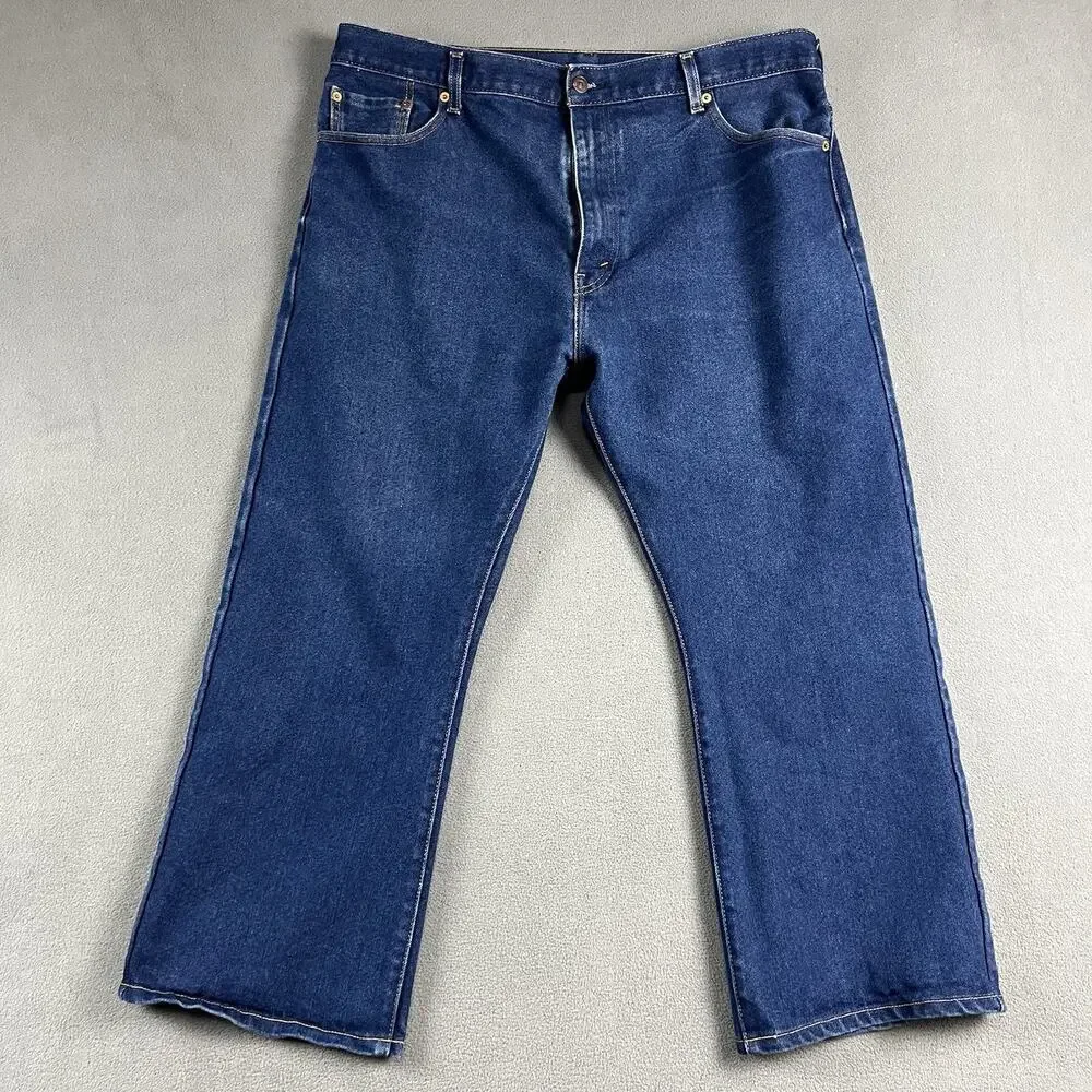 Levis 517 Jeans Mens 40X27 Blue Bootcut Dark Wash Western Rodeo Denim